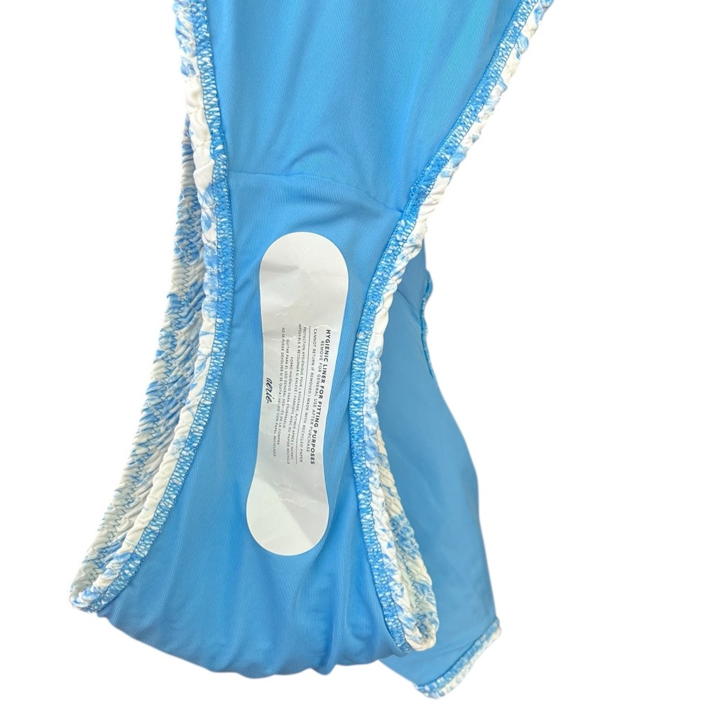 NWT Aerie Smocked Toile Birthday Scoop Cheekiest One Piece Swimsuit - Picture 6 of 6